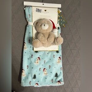 Piccolo Baby Blanket with Plush Toy bear
